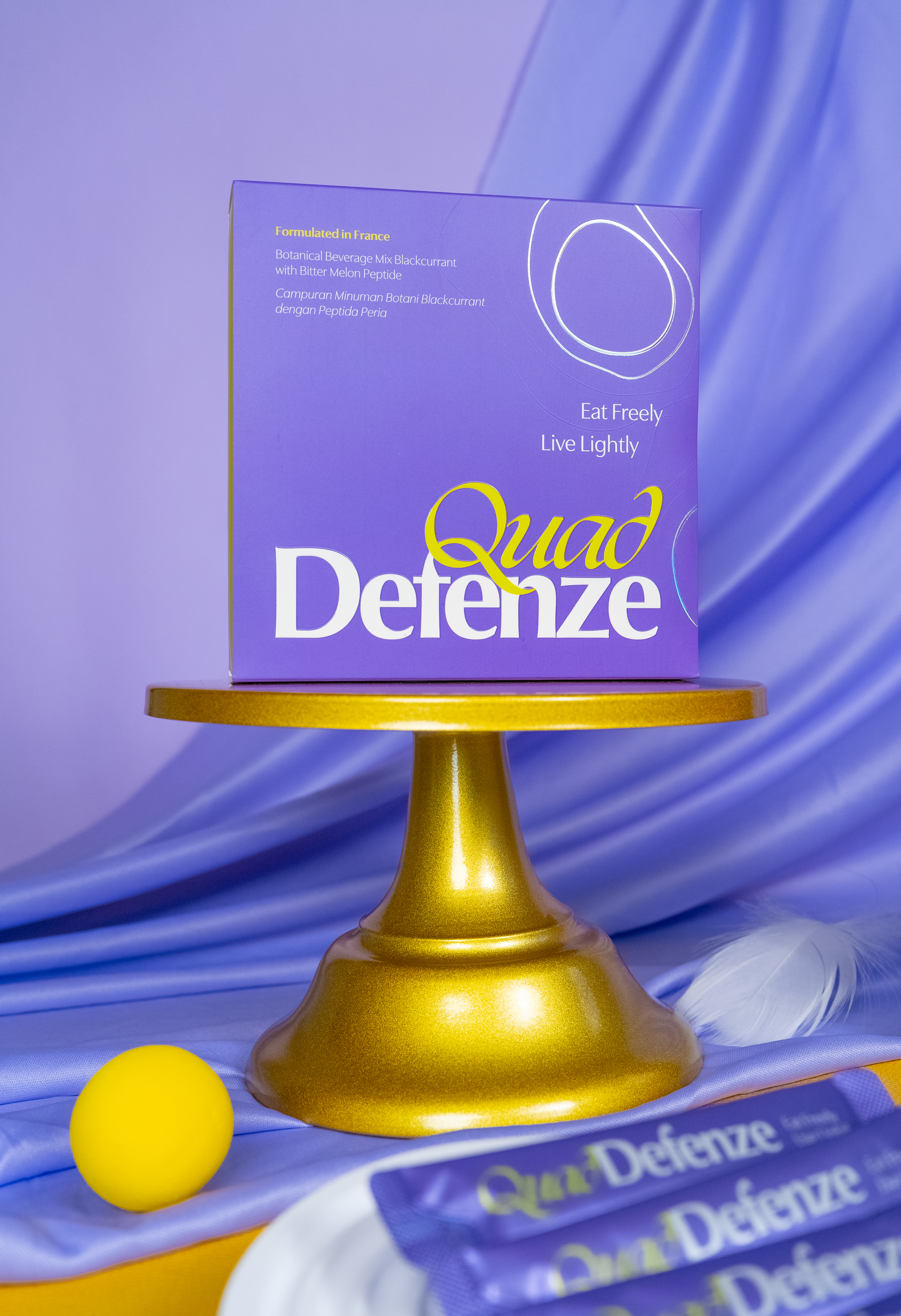 <h2><strong>QUAD DEFENZE<br></strong ></h2><h3>Eat Freely｜Live Lightly</h3>